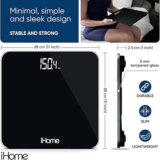 iHome Precision Digital Bathroom Scale