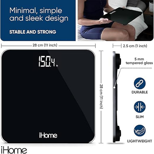 iHome Precision Digital Bathroom Scale