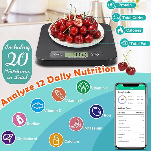 NutriScale™ Smart Nutrition Kitchen Scale