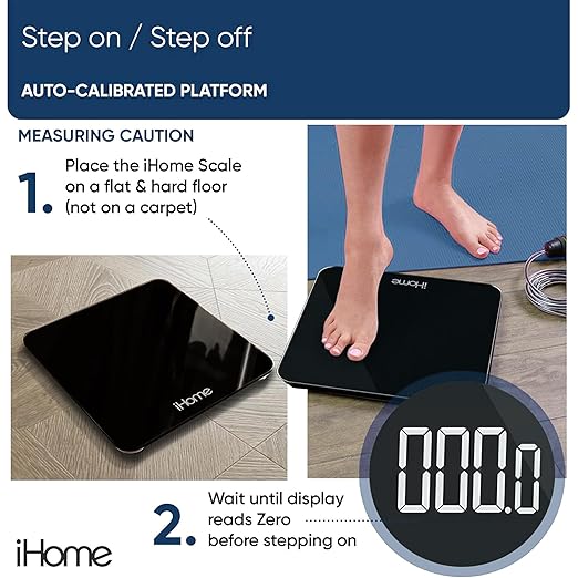 iHome Precision Digital Bathroom Scale